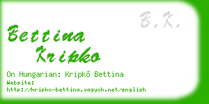 bettina kripko business card